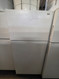 HOTPOINT 14 CUBUC FOOT REFRIGERATOR TOP FREEZER WIRE SHELVES 2 CRISPER DRAWERS COSMETIC ISSUES ON FREEZER DOOR SEE PIC WHITE LOCATED IN OUR PORTLAND OREGON APPLIANCE STORE SKU 23915
