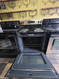 GE 30 INCH FREESTANDING ELECTRIC RANGE COIL BURNERS 2 LARGE 2 SMALL HI-LO BROIL SETTING SELF CLEANING OVEN STORAGE DRAWER BLACK STAINLESS LOCATED IN OUR PORTLAND OREGON APPLIANCE STORE SKU 23014