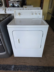 KENMORE 80 SERIES ELECTRIC DRYER HEAVY DUTY SUPER CAPACITY PLUS 3 CYCLES AUTO DRY TIMED DRY PLUS AIR FLUFF 4 TEMPERATURE TOP FILTER LARGE SIDE SWING DOOR WHITE LOCATED IN OUR PORTLAND OREGON APPLIANCE STORE SKU 23822