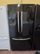 KITCHENAID 21.9 cu. ft. French Door Refrigerator with Spill Clean Glass Shelves, Fresh Seal Humidity-Controlled Crispers, Internal Water Dispenser, Ice Maker and Digital Controls: BLACK LOCATED IN OUR PORTLAND OREGON APPLIANCE STORE SKU 23843
