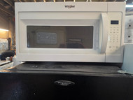 Whirlpool WMH31017HW 1.7 cu. ft. Over-the-Range Microwave Oven with 1,000 Watts, Two-Speed 300 CFM Venting System, Add 30 Seconds, Turntable Plate, and Cooktop Lighting: White LOCATED IN OUR PORTLAND OREGON APPLIANCE STORE SKU 23862