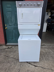 Maytag 27 Inch Electric Laundry Center with 2.6 cu. ft. Washer Capacity, 9 Wash Cycles and 5.9 cu. ft. Dryer Capacity, 6 Dry Cycles WHITE LOCATED IN OUR PORTLAND OREGON APPLIANCE STORE SKU 24002