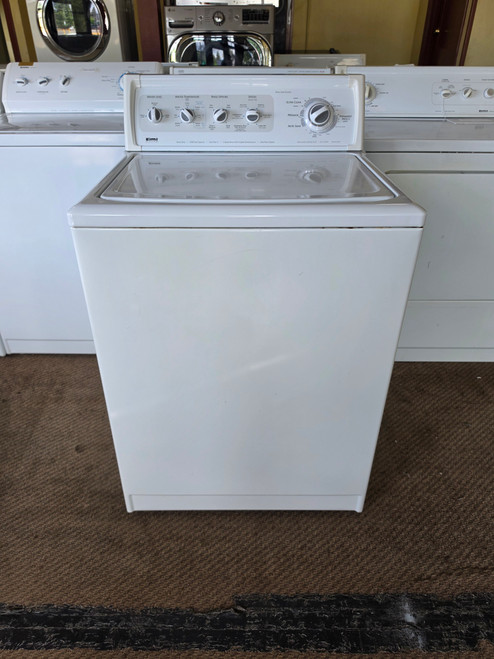 KENMORE HEAVY DUTY KING SIZE CAPACITY TOP LOAD WASHER 3 SPEED MOTOR 6 CYCLE WITH AUTO SOAK AND PREWASH 5 LOAD SIZE SETTINGS 7 TEMPERATURE 4 AUTO 3 MANUAL 2ND RINSE WHITE SKU 24004