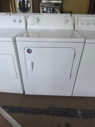 ADMIRAL 4 CYCLE ELECTRIC DRYER 2 AUTOMATIC 1 HIGH HEAT 1 LOW HEAT TIMED DRY HIGH HEAT PLUS AIR DRY NO HEAT OPTION TOP FILTER SIDE SWING OPEN DOOR WHITE LOCATED IN OUR PORTLAND OREGON APPLIANCE STORE SKU 24024