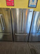 Jenn Air JFC2290VEP21.8 cu. ft. Counter-Depth French-Door Refrigerator with 4 Spill-Proof Glass Shelves, Humidity-Controlled Crispers, Gourmet Bay Drawer, Internal Water Dispenser, Ice Maker, LED Display Stainless Steel SKU 24067
