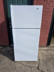 ESTATE BY WHIRLPOOL 14 CUBIC FOOT REFRIGERATOR ADJUSTABLE WIRE SHELVES LARGE CRISPER DRAWER WHITE LOCATED IN OU PORTLAND OREGON APPLIANCE STORE SKU 24083