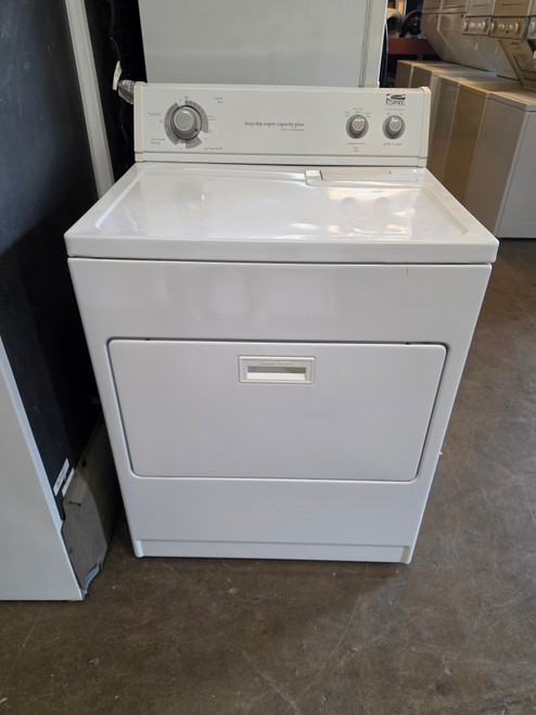 ESTATE BY WHIRLPOOL ELECTRIC DRYER HEAVY DUTY SUPER CAPACITY PLUS 7 CYCLE 4 TEMPERATURE TOP FILTER LARGE PULL DOWN HAMPER DOOR WHITE LOCATED IN OUR PORTLAND OREGON APPLIANCE STORE SKU 24149