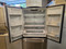 JENN-AIR 20 CUIC FOOT COUNTER DEPTH REFRIGERATOR BOTTOM FREEZER ICE MAKER WITH INTERNAL WATER DISPENSER GLASS SHELVES 2 CRISPER DRAWERS LARGE DELI DRAWER STAINLESS COSMETIC ISSUE ON DOORS SKU 24160