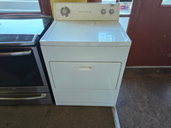 ESTATE ELECTRIC DRYER HEAVY DUTY SUPER CAPACITY PLUS 7 CYCLE 4 TEMPERATURE TOP FILTER PULL DOWN HAMPER DOOR WHITE LOCATED IN OUR PORTLAND OREGON APPLIANCE STORE SKU 24169