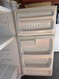 GE 15.7 cu. ft. Top-Freezer Refrigerator with 2 Wire Shelves, Gallon Door Storage, Upfront Temperature Controls and Optional Automatic Icemaker: Right Hand Door Swing White LOCATED IN OUR PORTLAND OREGON APPLIANCE STORE SKU 24186