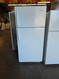 FRIGIDAIRE 18 CUBIC FOOT REFRIGERATOR TOP FREEZER ADJUSTABLE WIRE SHELVES 2 CRISPER DRAWERS GLASS COVER FULL WIDTH WIRE SHELF IN FEEZER WHITE LOCATED IN OUR PORTLAND OREGON APPLIANCE STORE SKU 24189