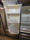 JENN-AIR 20 CUBIC FOOT COUNTER DEPTH FRENCH REFRIGERATOR WITH INTERNAL WATER DISPENSER AND ICE MAKER GLASS SHELVES 1 LARGE DELI DRAWER AND 2 CRISPER DRAWERS SKU 24227