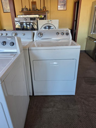 Whirlpool 29 Inch Electric Dryer with 7.0 cu. ft. Capacity, 12 Dry Cycles, 5 Temperature Options, Accu-Dry Sensor, Wrinkle Shield Option Plus, Timed Dry and Wide-Opening Hamper Door SMALL DENT ON TOP OF CONTROL PANEL SKU 24239