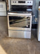 Whirlpool 30 Inch Freestanding Electric Range with Flex Heat Frozen Bake Technology, Adjustable Self-Cleaning, Spill Guard Cooktop, Keep Warm Setting, Temperature Sensor, Closed Door Broiling, Warm Zone Element Black on Stainless SKU 24249