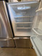 Kenmore 30 Inch Bottom Freezer Refrigerator with 18.67 cu. ft. Total Capacity 5.73 cu. ft. Freezer Capacity 2 Glass Shelves Crisper Drawer Field Reversible Doors SOME DINGS ON DOORS SEE PICS STAINLESS SKU 24254