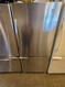 Kenmore 30 Inch Bottom Freezer Refrigerator with 18.67 cu. ft. Total Capacity 5.73 cu. ft. Freezer Capacity 2 Glass Shelves Crisper Drawer Field Reversible Doors SOME DINGS ON DOORS SEE PICS STAINLESS SKU 24254