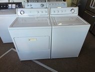CROSLEY BY WHIRLPOOL TOP LOAD LAUNDRY SET WASHER HEAVY DUTY 9 CYCLE 5 SPEED COMBINATIONS DRYER HEAVY DUTY SUPER CAPACITY PLUS 7 CYCLE 4 TEMPERATURE TOP FILTER PULL DOWN DOOR WHITE SKU 24255