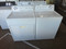 CROSLEY BY WHIRLPOOL TOP LOAD LAUNDRY SET WASHER HEAVY DUTY 9 CYCLE 5 SPEED COMBINATIONS DRYER HEAVY DUTY SUPER CAPACITY PLUS 7 CYCLE 4 TEMPERATURE TOP FILTER PULL DOWN DOOR WHITE SKU 24255