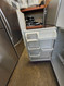 KENMORE 18 CUBIC FOOT REFRIGERATOR TOP FREEZER 4 SLPIT ADJUSTABLE GLASS SHELVES 2 CRISPER DRAWERS WIRE SHELF IN FREEZER UP FRONT CONTROL WHITE LOCATED IN OUR POTLAND QREGON APPLIANCE STORE SKU 24268