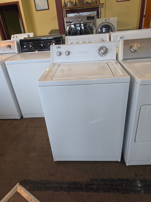 ESTATE TOP LOAD WASHER BY WHIRLPOOL HEAVY DUTY SUPER CAPACITY 8 CYCLE WITH 2 SPEED COMBINATIONS 4 WATER LEVELS 4 TEMPERATURE ALL COLD RINSE WHITE LOCATED IN OUR PORTLAND OREGON APPLIANCE STORE SKU 24292