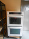 KITCHENAID 30 INCH DOUBLE WALL OVEN CONVECTION IN UPPER OVEN BOTH  OVENS ARE SELF CLEAN LARGE VIEWING WINDOW  IN UPPER AND LOWER OVEN WHITE LOCATED IN OUR PORTLAND OREGON APPLIANCE STORE