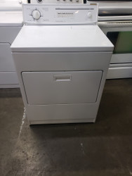 KITCHENAID 9 CYCLE ELECTRIC DRYER SUPER CAPACITY PLUS HEAVY  DUTY 5 TEMPERATURE TOP FILTER PULL DOWN DOOR WHITE LOCATED IN OUR PORTLAND OREGON APPLIANCE STORE