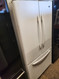 MAYTAG 25 CUBIC FOOT FRENCH DOOR REFRIGERATOR WITH BOTTOM FREEZER INTERNAL WATER DISPENSER GLASS SHELVES LARGE DELI DRAWER 2 CRISPER PULL OPEN FREEZER DOOR WHITE LOCATED IN OUR PORTLAND OREGON APPLIANCE STORE SKU 16587