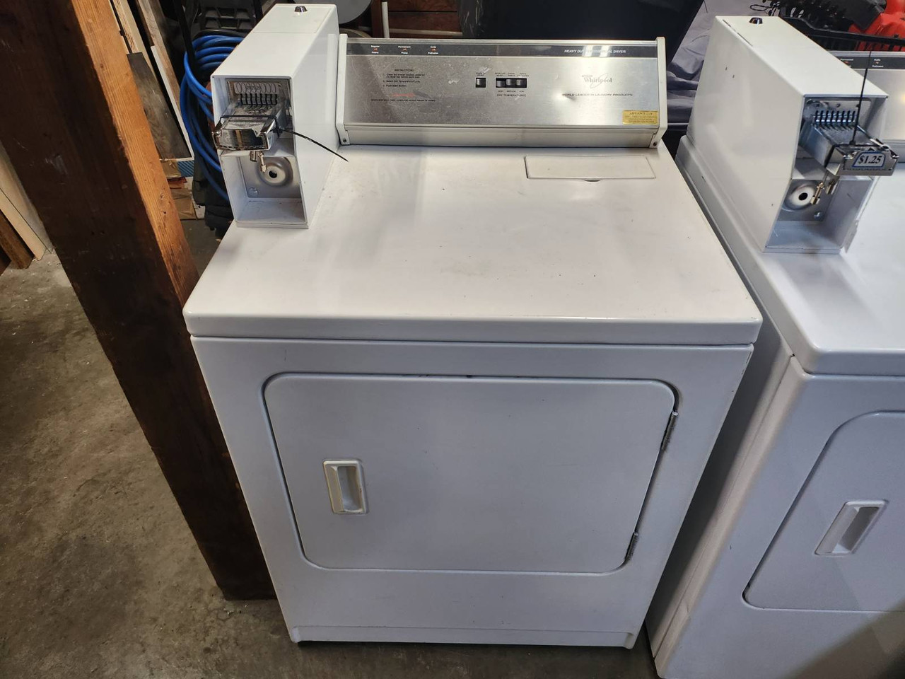 Whirlpool commercial deals washer coin operated