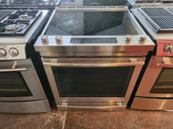 Jenn-Air 30 Inch Slide-in Electric Range with 5 Burners, 5 Elements, Smoothtop, Convection, Self-Clean Oven Baking Drawer, AquaLift Self-Cleaning Technology, Glass Ceramic Surface in Stainless Steel LOCATED IN OUR PORTLAND OREGON APPLIANCE STORE SKU 17008