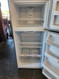 SEASONS 18 CUBIC FOOT REFRIGERATOR TOP FREEZER ADJUSTABLE GLASS SHELVES 2 CRISPER DRAWERS WIRE SHELF IN FREEZER STAINLESS LOOK LOCATED IN OUR PORTLAND OREGON APPLIANCE STORE SKU 17149