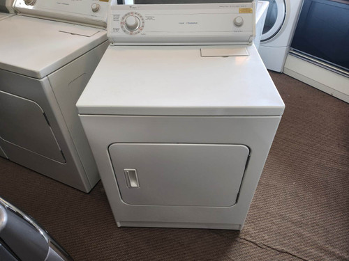 WHIRLPOOL HEAVY DUTY EXTRA LARGE CAPACITY ELECTRIC DRYER  4 CYCLE 3 TEMPERATURE 2 AUTO 1 TIMED PLUS AIR DRY OPTION SWING OPEN DOOR TOP FILTER WHITE LOCATED IN OUR PORTLAND OREGON APPLIANCE STORE SKU 17486