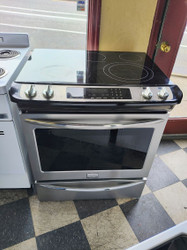 Frigidaire Gallery Series FGES3065PF 30 Inch Slide-In Electric Range with True Convection Steam Self-Clean, 5 Heating Elements, SpaceWise Elements, Quick Preheat, 4.6 cu. ft. Oven  Stainless Steel LOCATED IN OUR PORTLAND OREGON APPLIANCE STORE SKU 17555