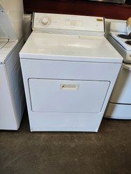 WHIRLPOOL 7 CYCLE 4 TEMPERATURE HEAVY DUTY SUPER CAPACITY ELECTRIC DRYER TOP FILTER PULL DOWN DOOR WHITE LOCATED  IN OUR PORTLAND OREGON APPLIANCE STORE SKU 17698