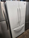 Maytag 24.8 cu. ft. French Door Refrigerator with 5 Spill-Catcher Glass Shelves, Dual Cool System, Humidity Controlled Crispers Ice Maker and Hidden Hinges COSMETIC ISSUES ON REFRIGERATOR DOORS WHITE LOCATED IN OUR PORTLAND OREGON APPLIANCE STORE SKU 17843