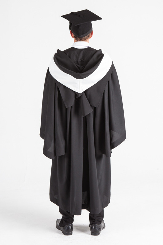 black and white graduation dress