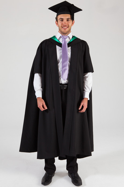 black academic gown