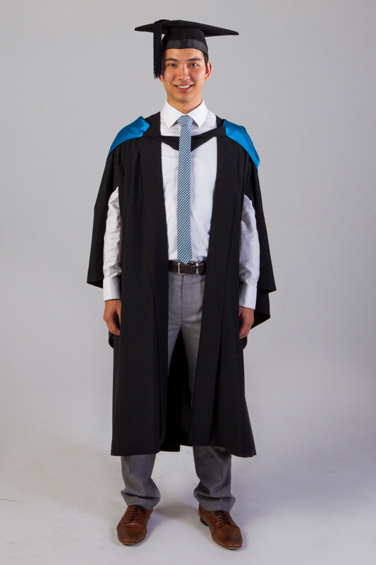 gray graduation dress