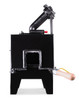 Knifemaker gas forge showing side port