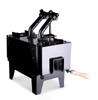 Knifemaker gas forge showing side port