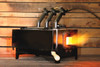 Whisper Lowboy Forge lit and hot - a quick heat up time and stable heat