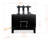 Whisper Daddy 3 Burner gas forge external dimensions