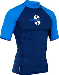 Scubapro Aegean T-Flex Mens, Short Sleeve (UPF80)- Blue