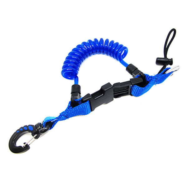 1.3M Coil Scuba Diving Dive Snappy Coil Camera Lanyard & Quick Release Buckle 