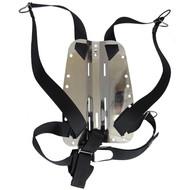 Palantic Scuba Dive Techical Diving SS Backplate w/ Harness & Crotch Strap