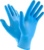 3 Mil Blue Nitrile Gloves - Medium - 100 pack box