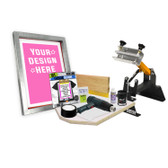 Custom DIY Shocker© Screen Printing Kit with Pre-burned Screen