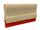 60 Durometer Squeegee with Wood Handle (by the inch)