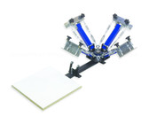 4 color 1 station tabletop screen printing press - Springer Deluxe 