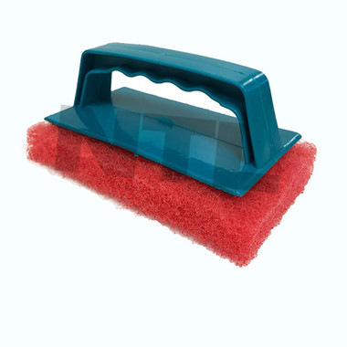NTL Screen Scrub Brush with Replaceable Pad - Red