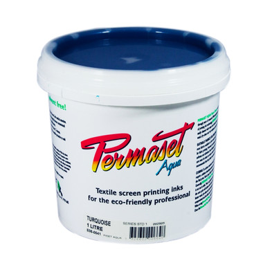 Permaset Aqua Standard Waterbased Ink - Turquoise - 1 Liter